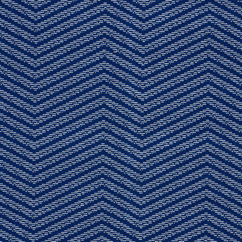 Tissu épinglé brun Schumacher x Stephanie Seal, Cobalt; cobalt