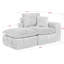 Canapé modulaire Comfy de 107 po avec méridienne réversible avec coussins réversibles orange, siège moelleux, structure modulaire, accoudoirs carrés, 4 sièges, espace principal sans assemblage requis, canapé, divisé