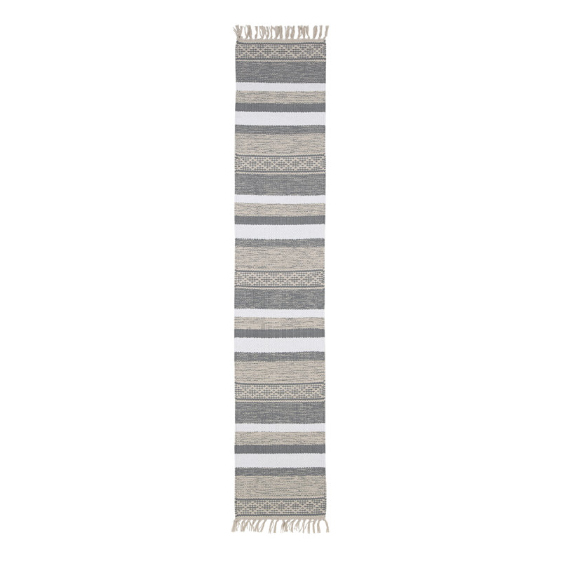 Lenox Textured Neutral Runner 14" X 72", Gray