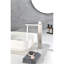 Robinet de lavabo à poignée simple, robinet de meuble-lavabo de salle de bain avec tuyau d'alimentation en eau