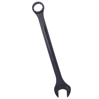 10-Piece Metric Jumbo Combination Wrench Set, Extra Large Black Oxide Carbon Steel (34mm–50mm)