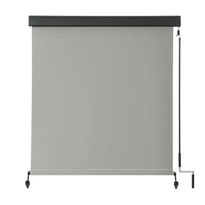 Outdoor Semi Sheer Roll-Up Shade