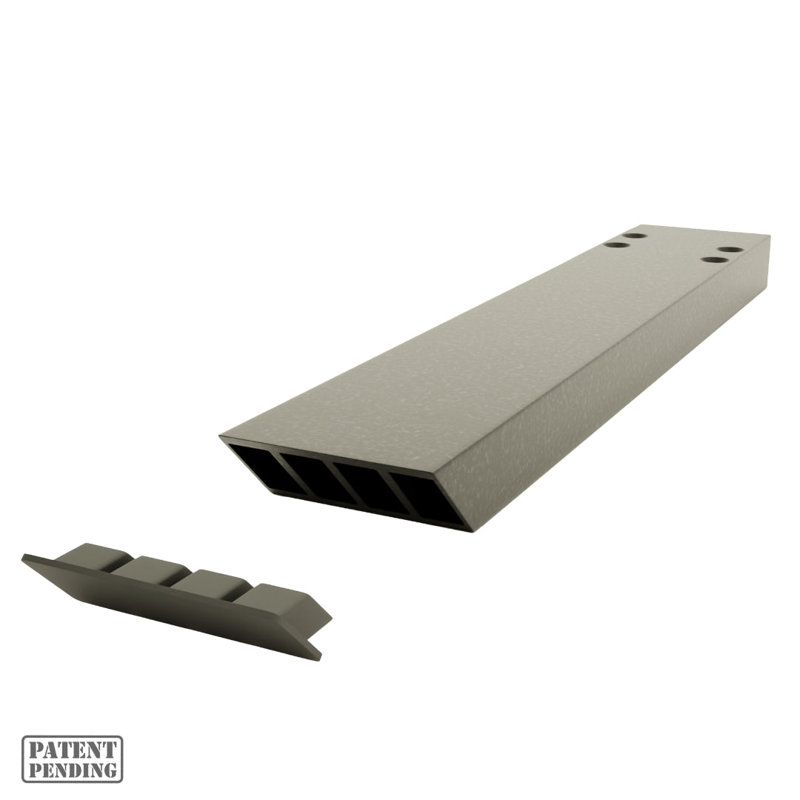 10 po x 2,5 po x 0,5 po Support de comptoir mural The Original Knee, H 0,5 po x l 10 po x P 2,5 po