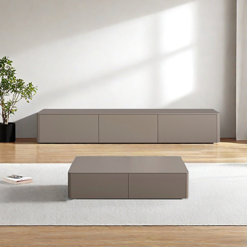 Eco-Friendly TV Stand & Coffee Table Set