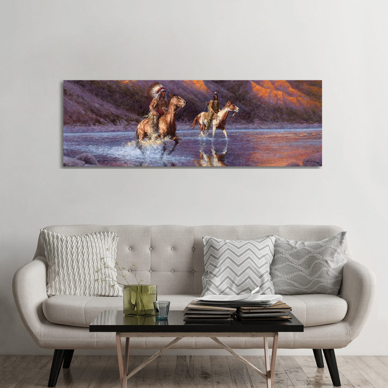 Sundown 1 Piece Wrapped Canvas Panoramic Painting, 182.88 cm H x 60.96 cm W