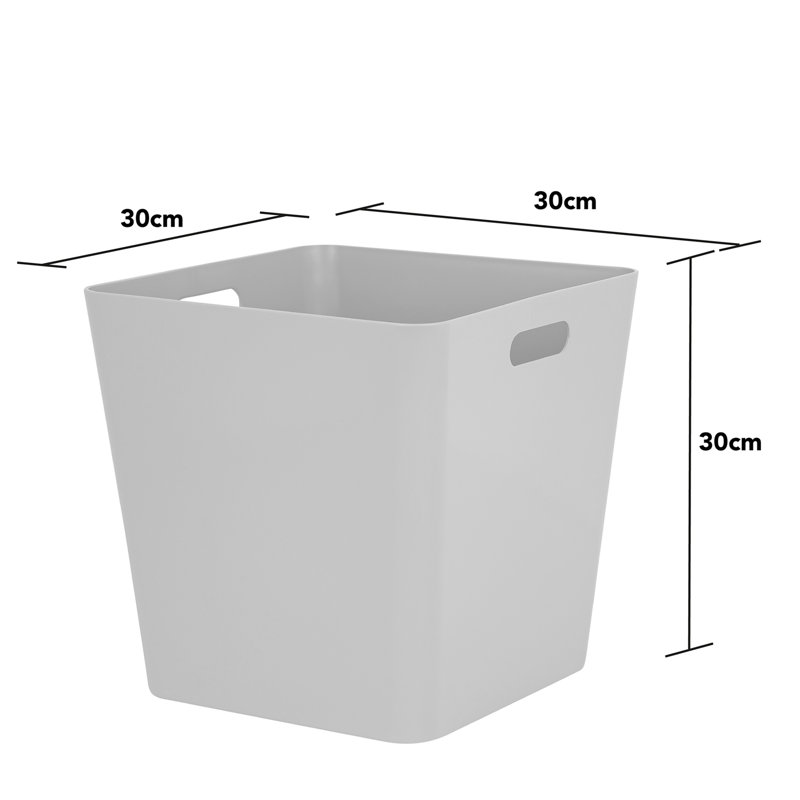 Wham Studio Basket 15.01 Cube, Cool Grey