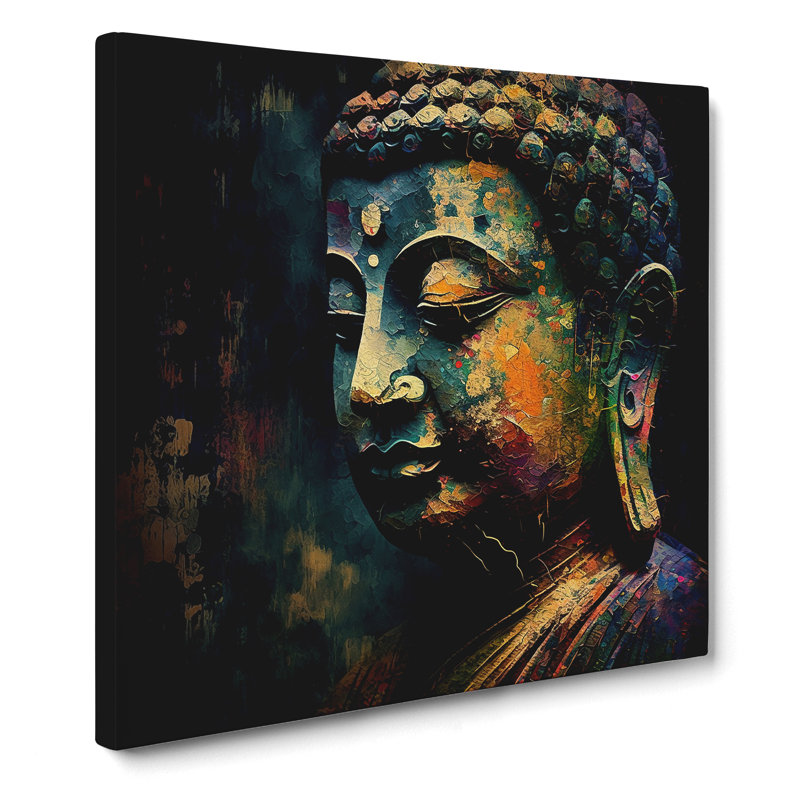 Buddha Expressionism - No Frame Print, 35cm H x 35cm W x 3cm D