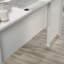 Bureau en L, finition blanche