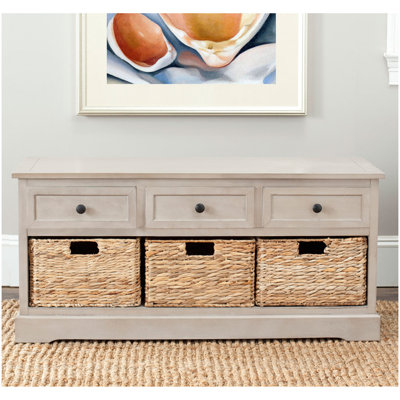 Aneiyah Wicker Storage Bench