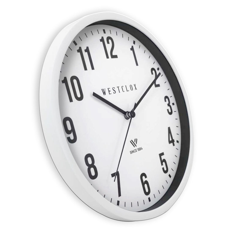 9" SIMPLE WHITE WALL CLOCK
