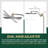 Adjustable 12" High Pressure Dual Shower Head with 9-Spray Handheld Shower