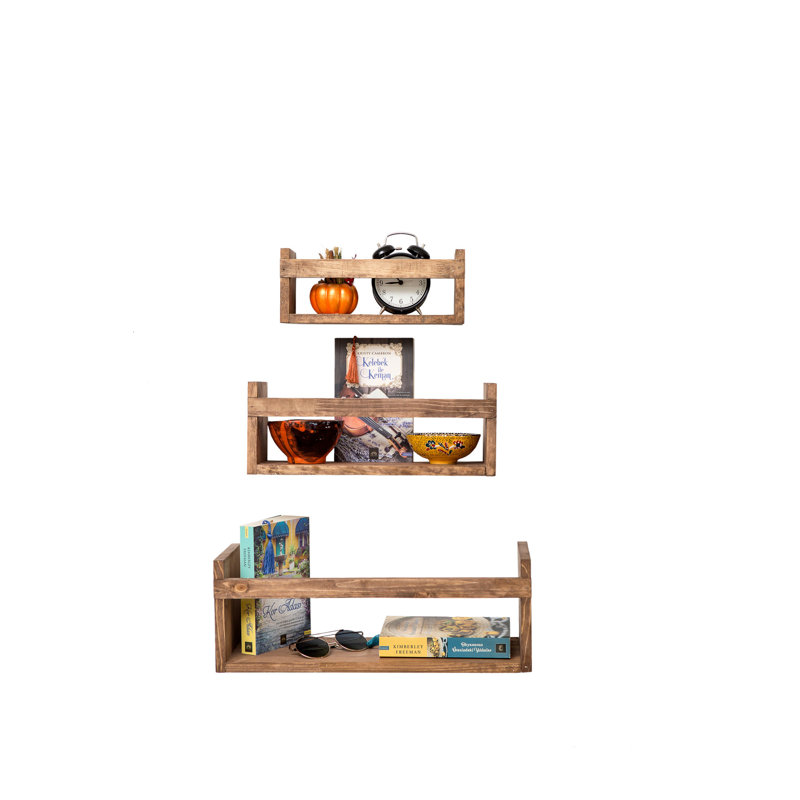 Tablette flottante en bois massif 3 pièces Westwood
