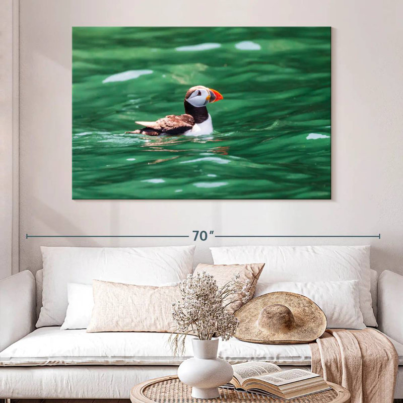 Crowle Floating Puffin, 34" H x 51" W