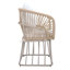 Chaise de patio avec armature en corde et coussins-125080482