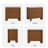 Auris 23.6" Nightstand with 2 Drawers-1790463298