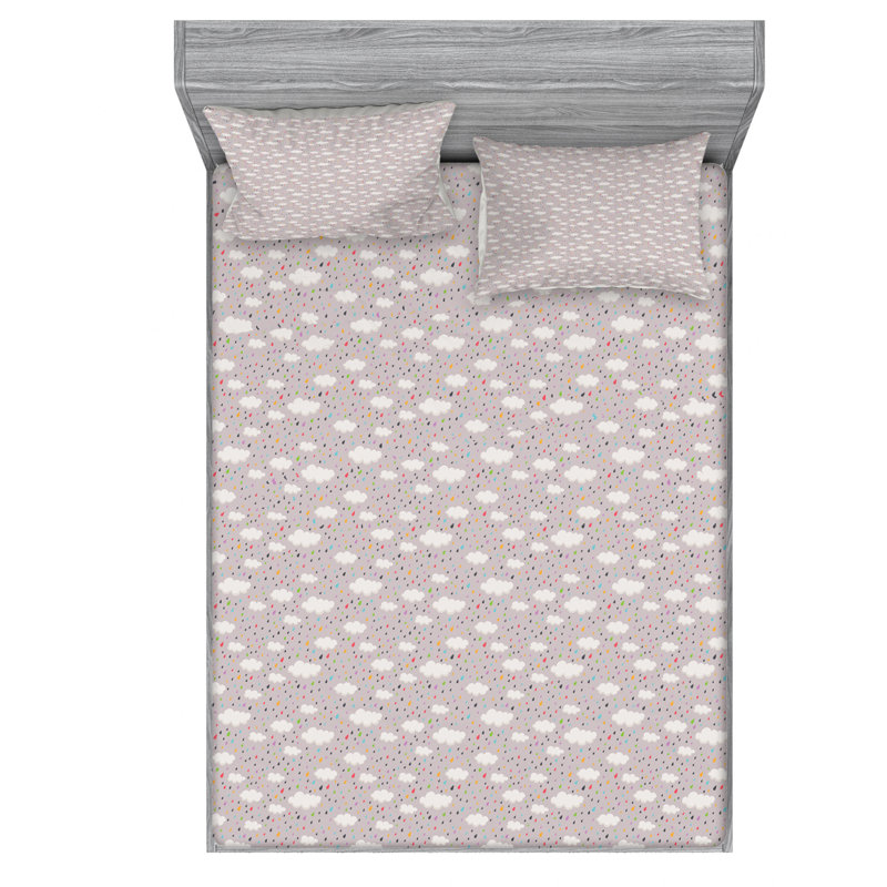 Microfiber Sheet Set, Queen Sheet Set with Fitted Sheet