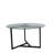 Modern Industrial Coffee Table, 29.5 x 29.5 x 16.5 inches | 100% Tempered Glass Top, 6 mm Thickness, 100% Metal Frame | Transparent & Black Finish | Stylish & Durable for Contemporary Living Rooms & Offices-257110939