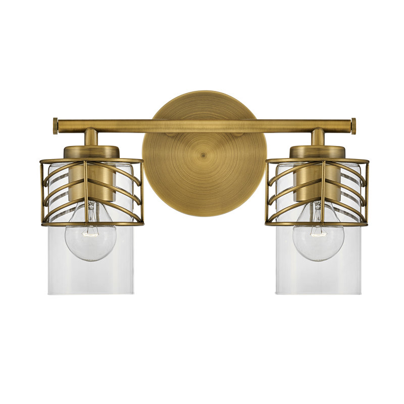 Meuble-lavabo à deux lumières, Laiton laqué