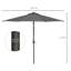 270 cm W X 268 cm D Market Parasol with Manual Lift-32431424