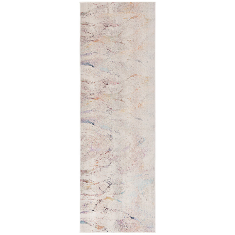 Effrem Performance Abstract Indoor/Outdoor Area Rug, Runner 2'6" x 8'