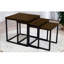 Arvon 3-Piece Stackable Nest Of Side Tables For Living Room Rustic End Sofa Table