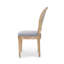 Chaise d'appoint rembourrée à dossier Roi Louis Jair-931525226