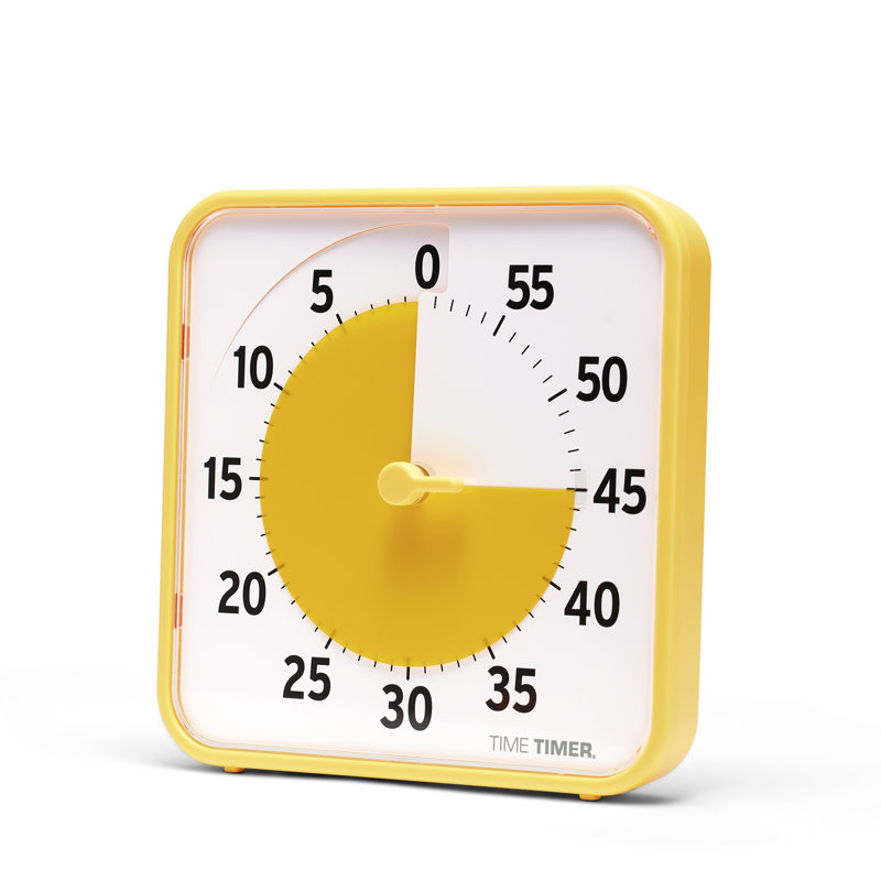 Time Timer Original 8" - Learning Center Classroom Set (Set of 3), Yellow/Red/Blue