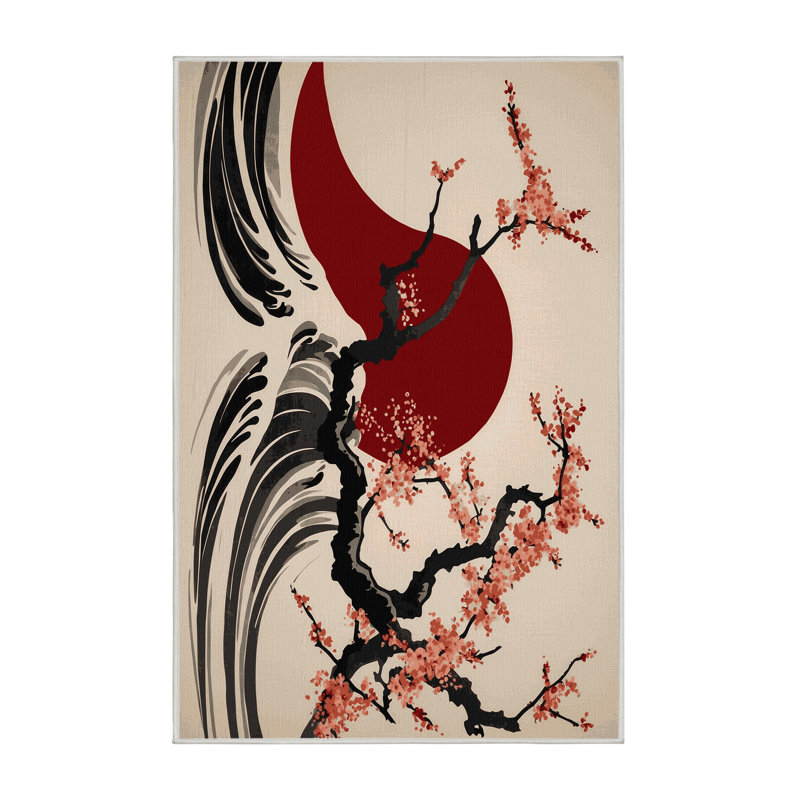 Tapis ondulé Sakura, Rectangle 8 pi x 10 pi