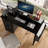 Office Desk with Power outlet,2 Monitor Stands,2 Drawers,Side Pocket-1016626136-1024491087