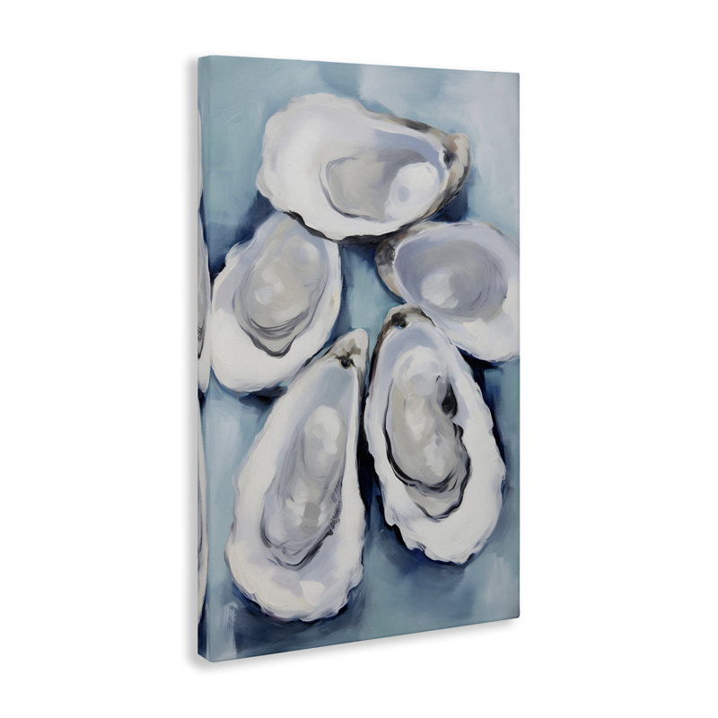 "Cinq coquilles d'huîtres" par Petal Prints Design, H 24 po x l 16 po