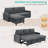 77.2" Upholstered Convertible Sleeper Sofa Bed -191795376
