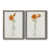 Toile avec cadre gris