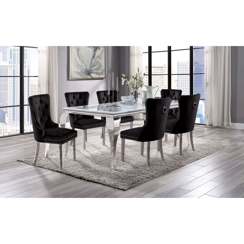 Ensemble repas pour 6 personnes Jolie, Blanc, Noir