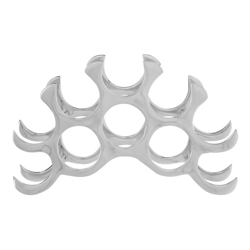 Averill Tabletop Wine Bottle Rack in Silver