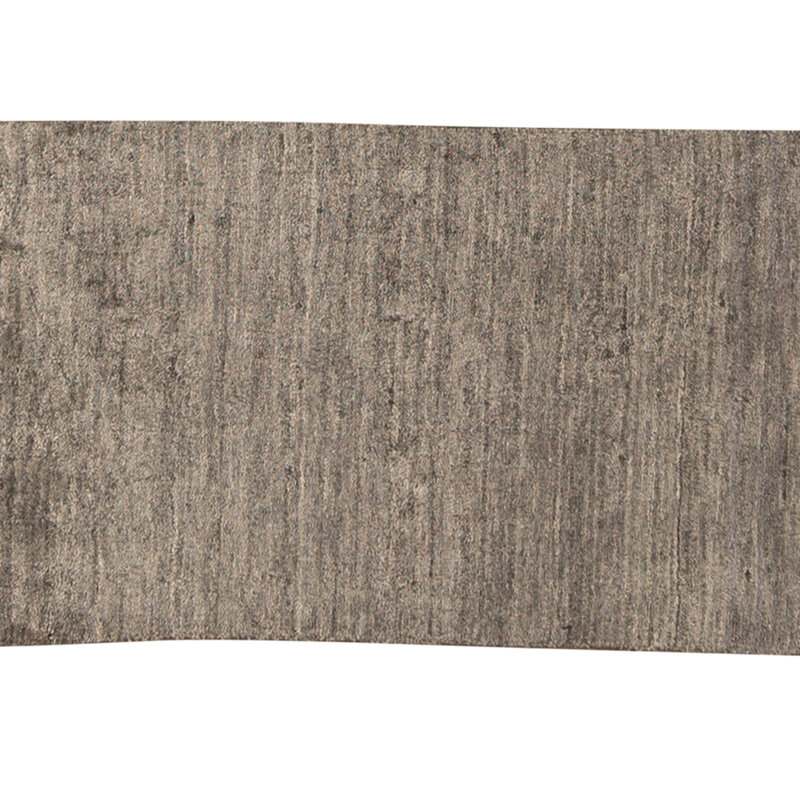 High-Quality Hand-Knotted Dark Grey Area Rug