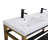 Raya 60 " W Freestanding Standard 2 Double Vanity Bathroom Vanity With Resin Top-1877693720