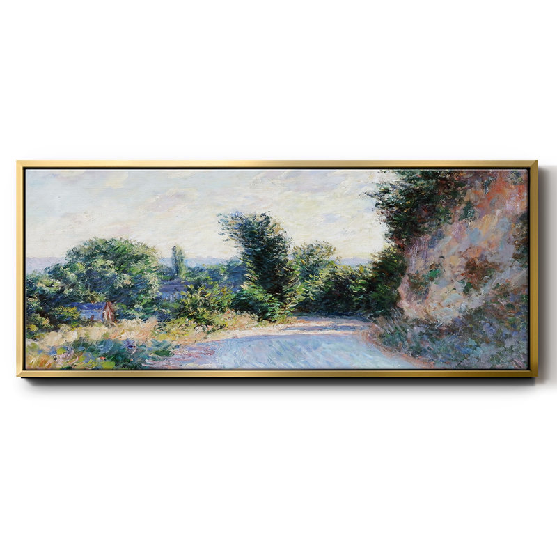 Route près de Giverny 02, 1885 - Toile encadrée, H 20 po x l 50 po