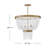 Dune Six-Light Hand-Strung Sea Glass Single Tier Chandelier