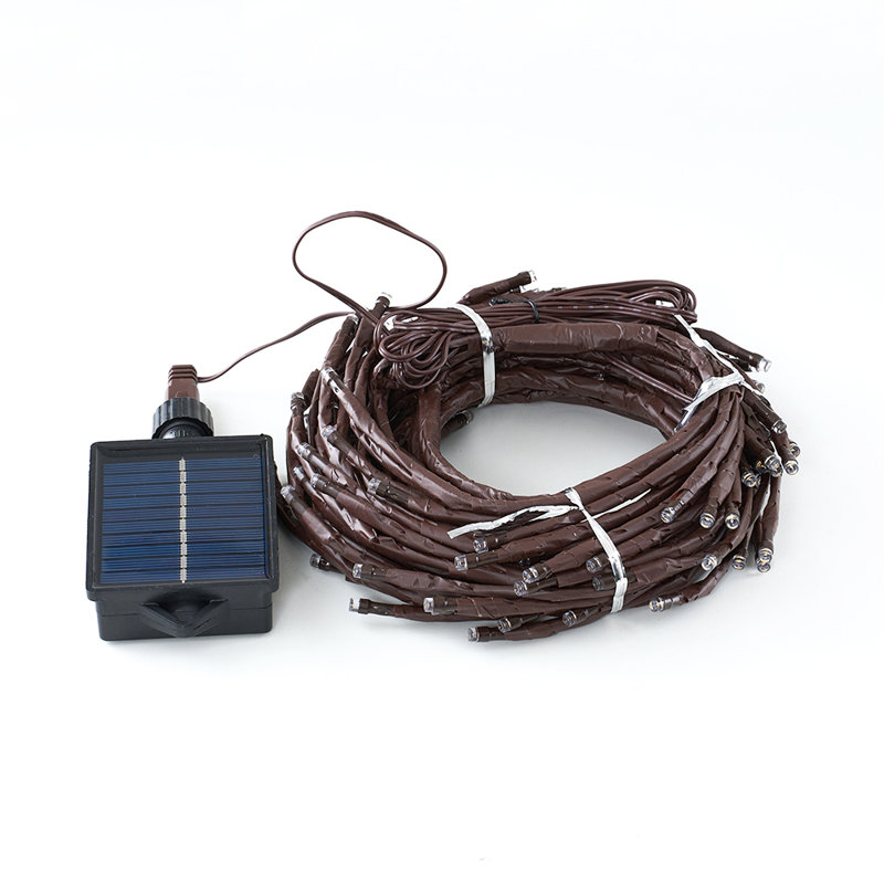 180cm Solar Powered 96 - Bulb Cord String Light