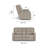 Asher 60" Upholstered Power Reclining Loveseat