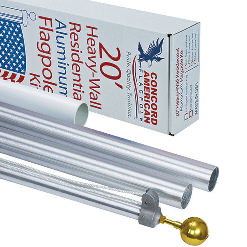 Aluminum Adjustable In-ground Flagpole