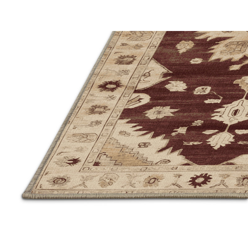 Tapis brun lavable à la machine, Rectangle 2 pi x 3 pi