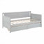 Lit de jour simple en bois de pin avec deux tiroirs de rangement-1263299365