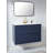 Kama 36 " W Free Standing Wall Mounted 1 Single Vanity Bathroom Vanity With Ceramic Top