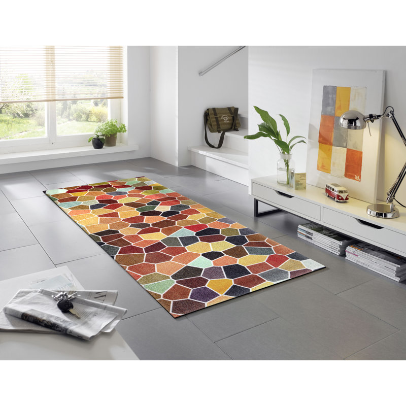 Splendour Non-Slip Geometric Indoor Doormat, Rectangular 80 x 200cm
