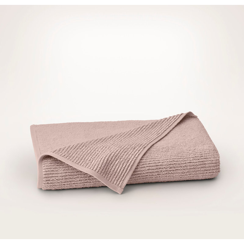 Turkish Ribbed Ribbed Bath Sheet, Dusty Rose