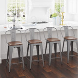 Rosenberry Counter Stool with Metal Frame