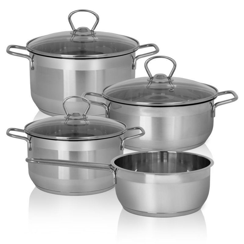 Deasia 7 - Piece Stainless Steel Cookware Set
