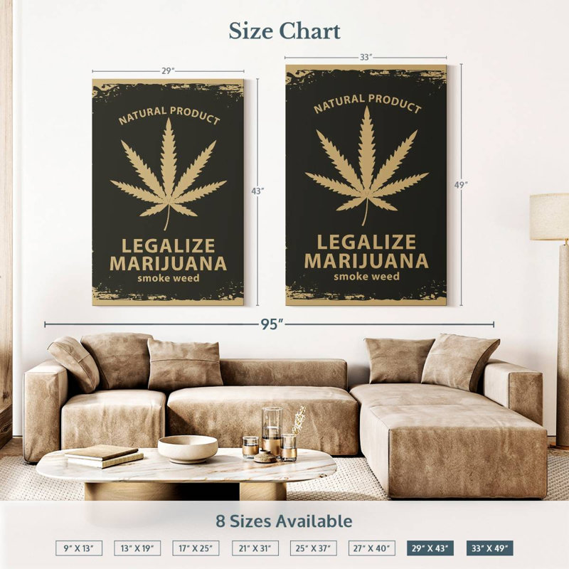 Senne Marijuana Campaign, 51" H x 34" W