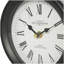 Analogique: horloge de table en métal à chiffres romains noire